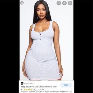Keep Your Cool Midi Dress Fashion Nova